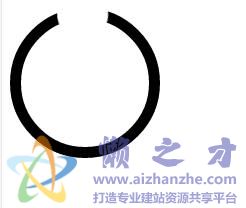带缺口的圆环CSS3 Loading动画