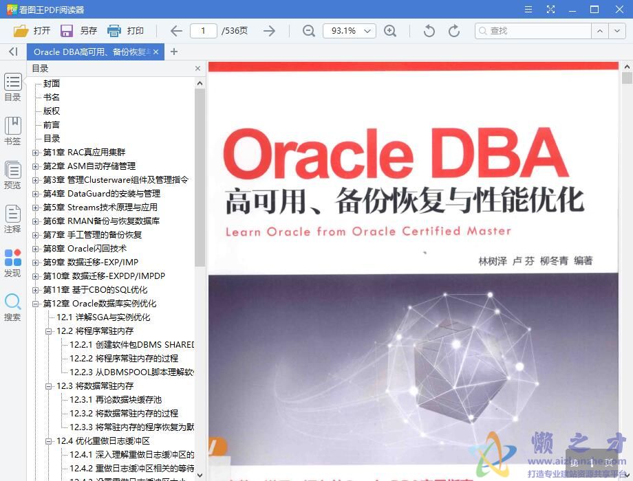 Oracle DBA高可用、备份恢复与性能优化 带目录完整pdf