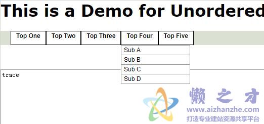 DropdownMenu JS多级展开菜单效果