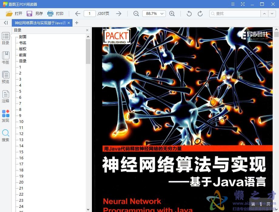 神经网络算法与实现：基于Java语言 中文pdf扫描版