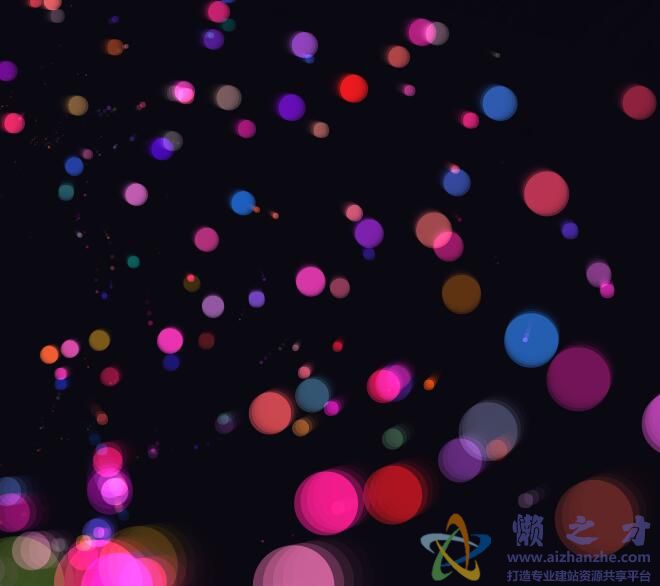 html5 canvas绘制彩色密集圆点粒子旋转特效