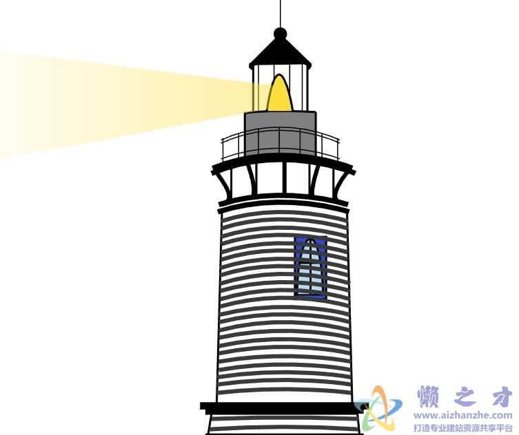 HTML5 SVG实现的灯塔光束扫描动画效果