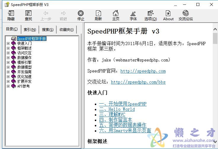 SpeedPHP框架手册 第三版