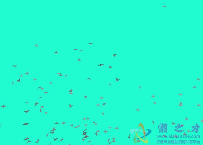 HTML5+three.js实现群集的飞鸟动画场景特效