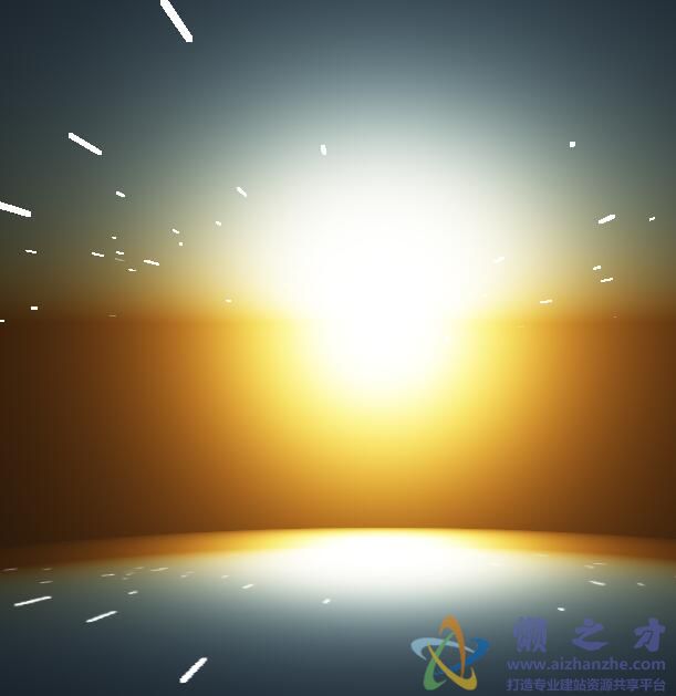 HTML5+Three.js实现的3D黎明破晓动画特效