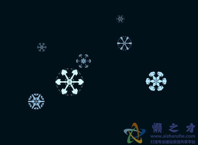 html5 canvas实现漂亮的雪花飘落动画特效