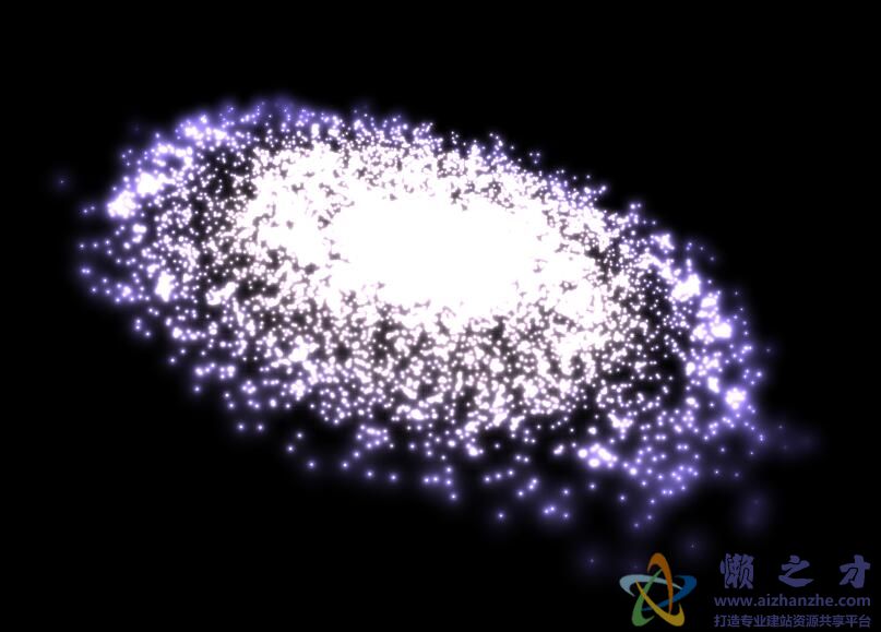 HTML5+Three.js WebGL实现不断塌缩与膨胀交替变换的宇宙星河动画特效