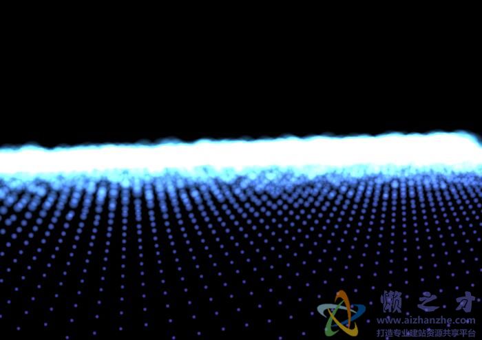 html5 canvas实现酷炫的发光粒子波浪动画特效