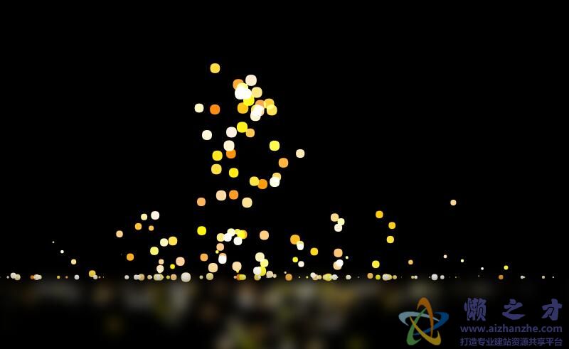 HTML5 canvas实现带镜像效果的彩色粒子掉落动画特效