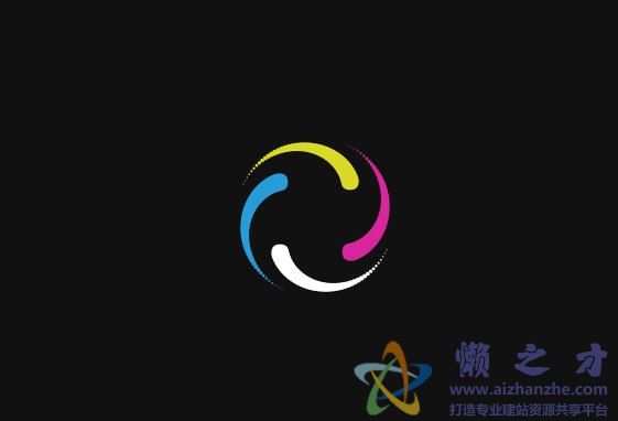 html5+css3实现的多彩旋转式svg加载动画特效