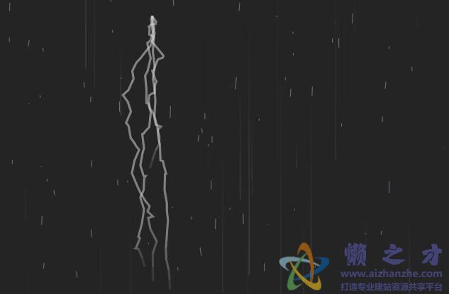 HTML5 Canvas实现的雷雨夜闪电动画特效