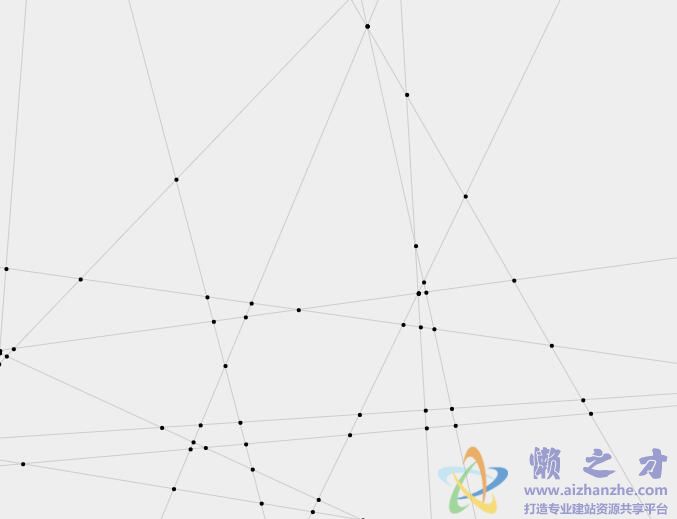 html5 canvas绘制相交线的点与点交汇样式动画
