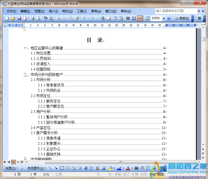 大型商业网站运营指导手册