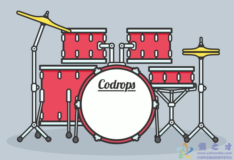 HTML5+SVG制作电子鼓打击音乐特效