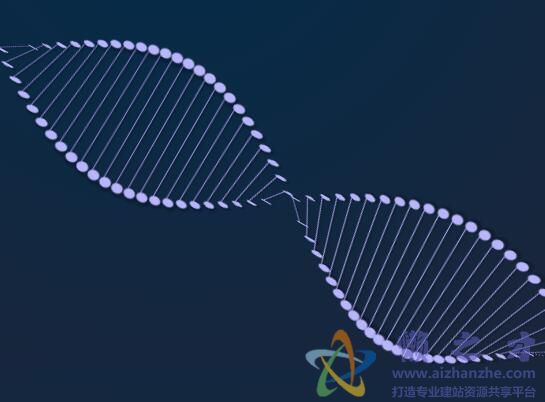 基于HTML5实现的DNA螺旋立体动画特效