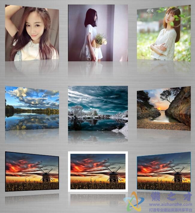 html5基于canvas实现的图片3d倒影效果
