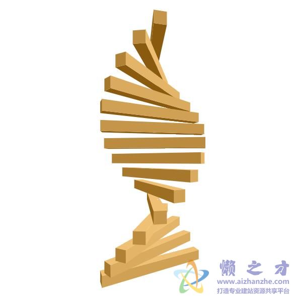 HTML5/CSS3 3D木块旋转动画特效