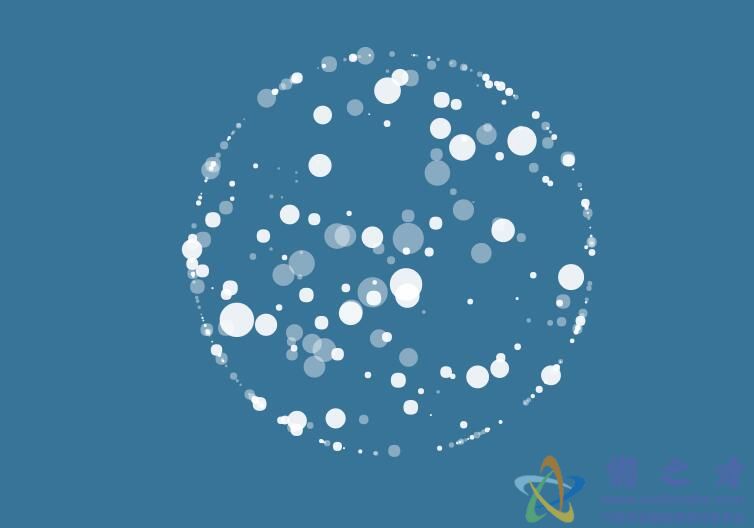HTML5 Canvas实现的泡沫球体动画效果
