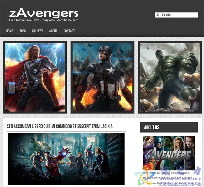 电影网站电影展示网页模板