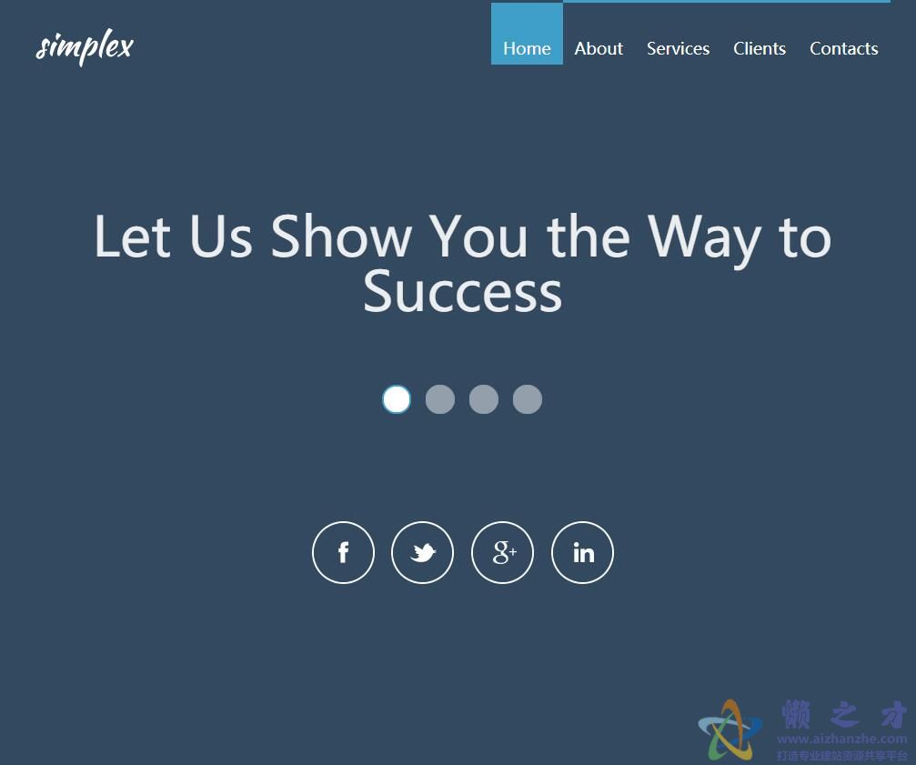 响应式彩色大气企业模板