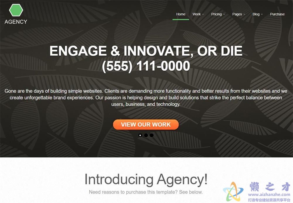 响应式黑灰大气企业模板