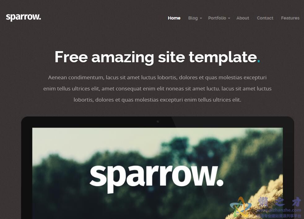 响应式黑色企业站大气模板