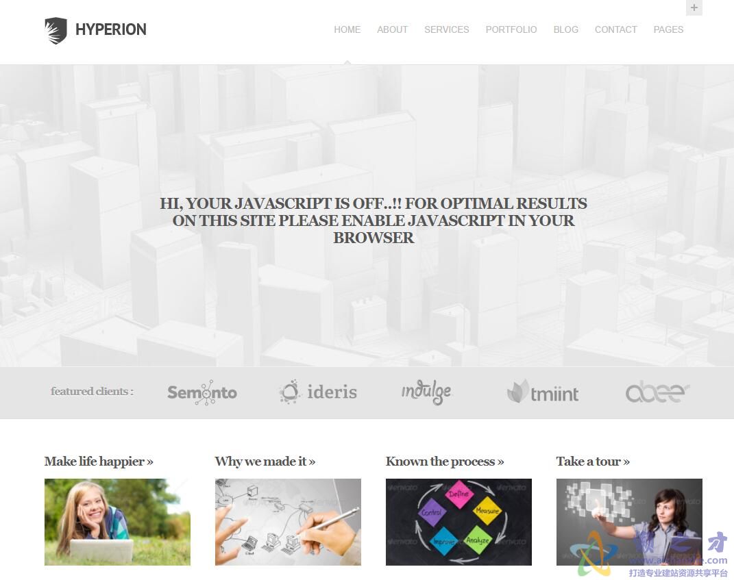 响应式浅灰色大气企业站模板