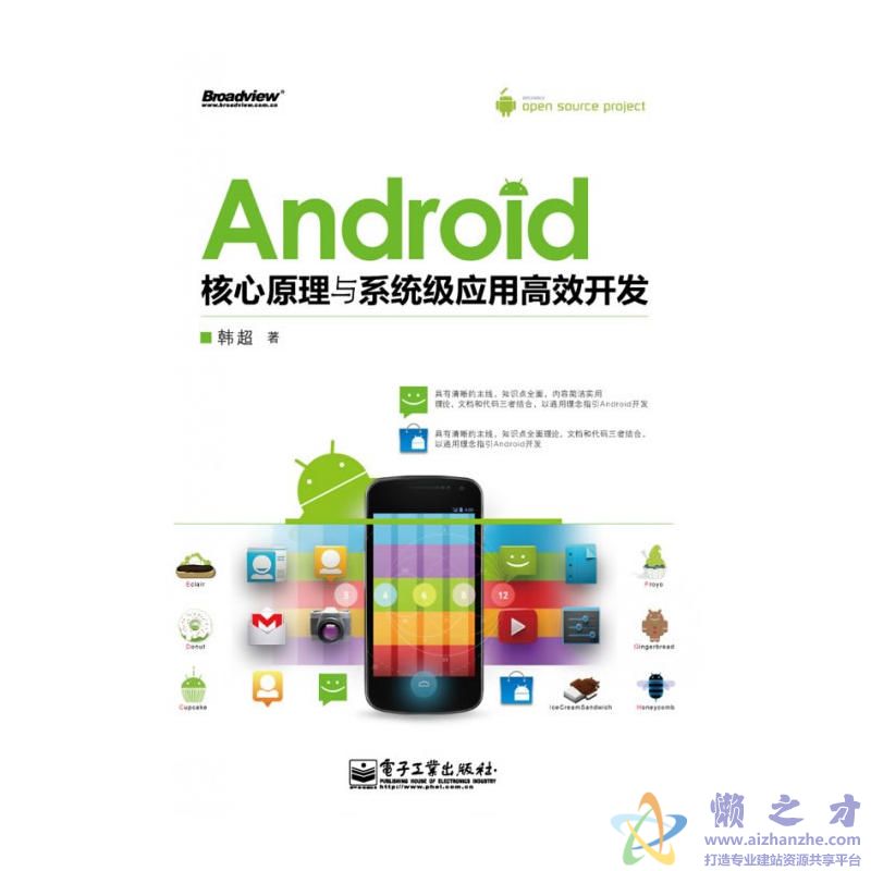 [ANDROID核心原理与系统应用高效开发].韩超.扫描版[PDF][71.26MB]