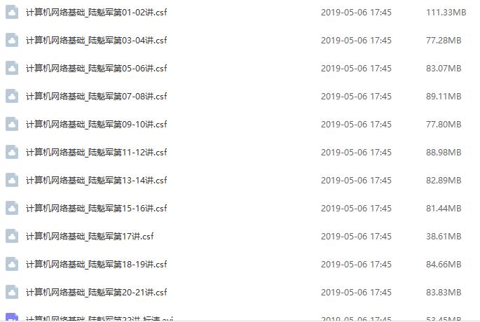 计算机网络视频教程[csf][1.35GB]