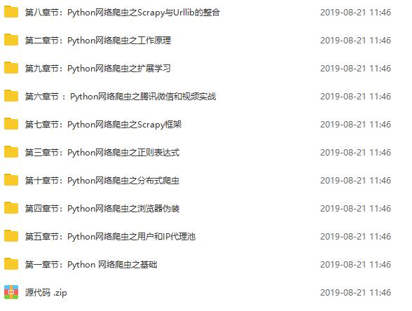30个小时搞定Python网络爬虫（全套详细版）[mp4][8.85GB]