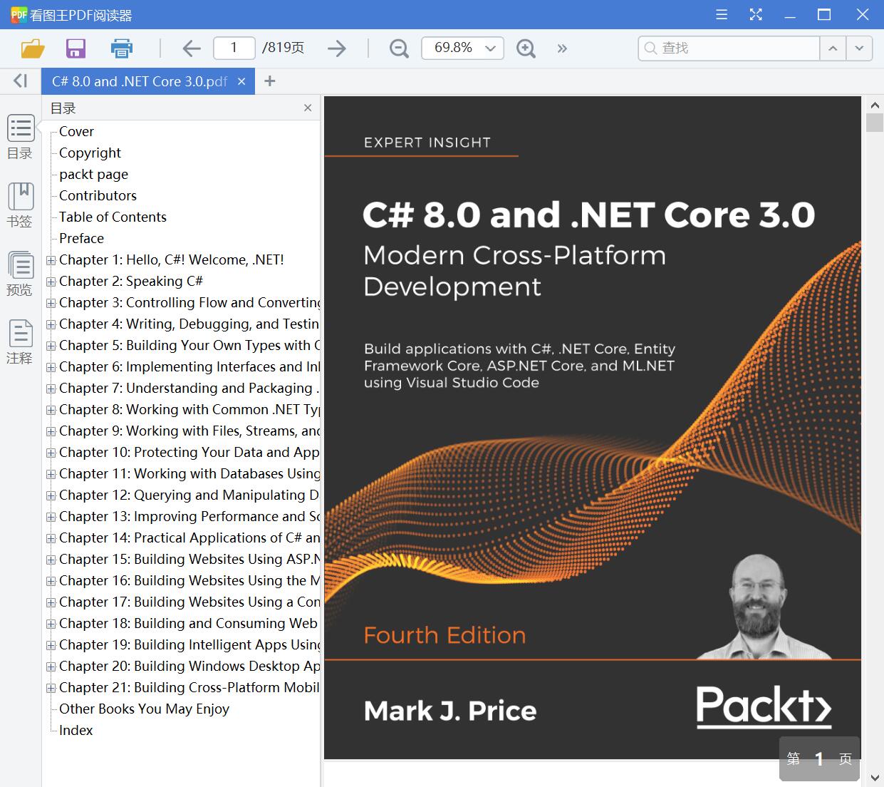 C# 8.0 and .NET Core 3.0[PDF][英文][13.46MB]